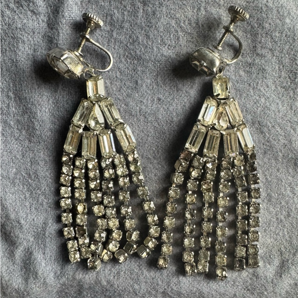 1940’s-50’s Elegant Chandelier Earrings